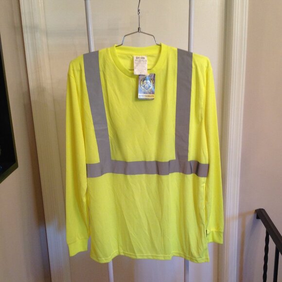 Occunomix LUX-LST2BX Long Sleeve Wicking Birdseye "X" Back Long Sleeve Shirt XL - Picture 1 of 5